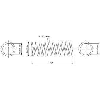 Ressort de suspension MONROE [SP0947]