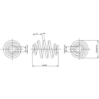 MONROE SP2285 - Ressort de suspension