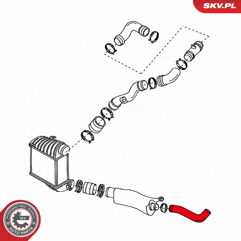 Gaine de suralimentation avant droit ESEN SKV 24SKV007 - Visuel 2
