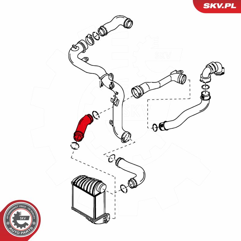Gaine de suralimentation avant gauche ESEN SKV 24SKV041 - Visuel 2