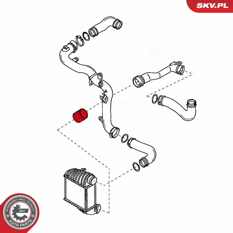 Gaine de suralimentation avant gauche ESEN SKV 24SKV042 - Visuel 2