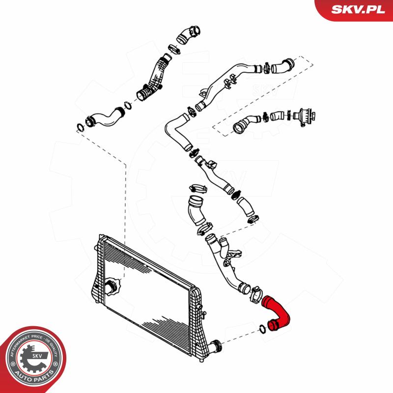 Gaine de suralimentation avant gauche ESEN SKV 24SKV053 - Visuel 2