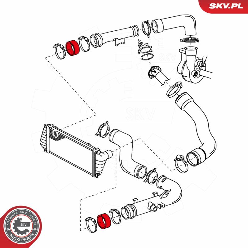 Gaine de suralimentation avant droit ESEN SKV 24SKV062 - Visuel 2