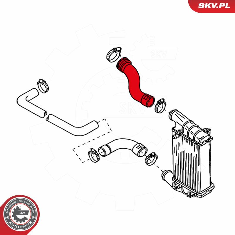 Gaine de suralimentation avant gauche ESEN SKV 24SKV068 - Visuel 2