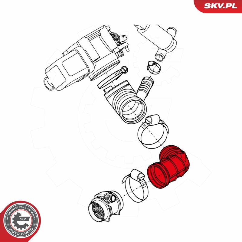 Tuyau d'aspiration, alimentation d'air ESEN SKV 24SKV405 - Visuel 2
