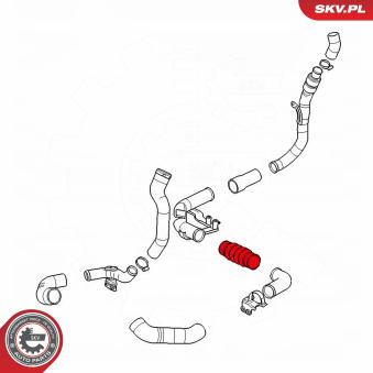 Gaine de suralimentation ESEN SKV OEM 2S7Q6N650AC