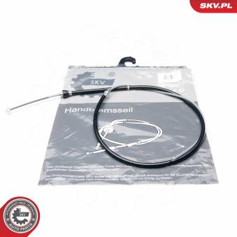 Tirette à câble, frein de stationnement arrière gauche ESEN SKV 25SKV496 pour SKODA RAPID 1.2 - 60cv