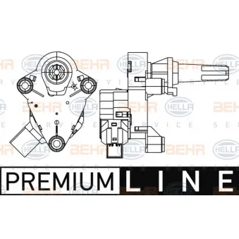 BEHR HELLA SERVICE 6NW 351 345-261 - Élément d'ajustage, clapet de mélange