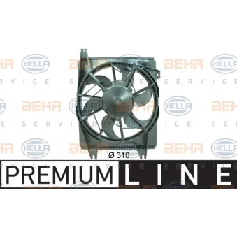 Ventilateur, condenseur de climatisation BEHR HELLA SERVICE [8EW 351 034-541]