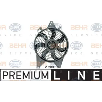 Ventilateur, condenseur de climatisation BEHR HELLA SERVICE [8EW 351 034-631]