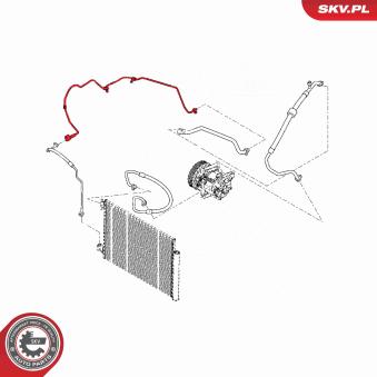 Conduite à haute/basse pression, climatisation ESEN SKV [54SKV610]