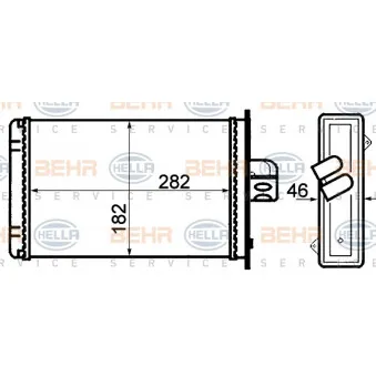 BEHR HELLA SERVICE 8FH 351 308-101 - Système de chauffage