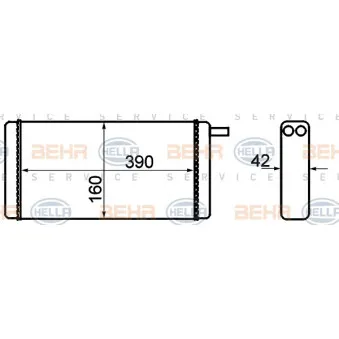 BEHR HELLA SERVICE 8FH 351 308-731 - Système de chauffage