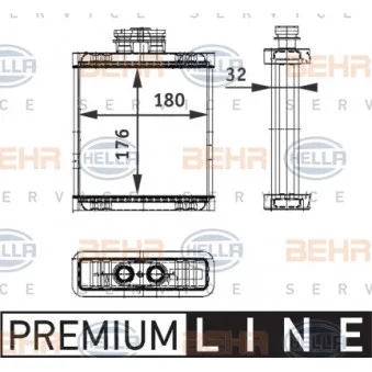 Système de chauffage BEHR HELLA SERVICE 8FH 351 311-111