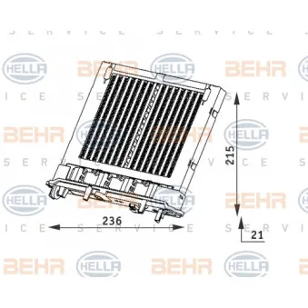 BEHR HELLA SERVICE 8FH 351 312-111 - Système de chauffage