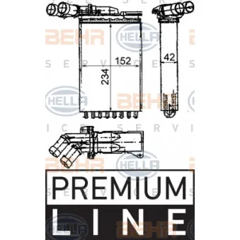 BEHR HELLA SERVICE 8FH 351 312-171 - Système de chauffage
