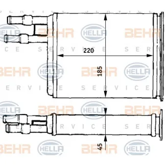 BEHR HELLA SERVICE 8FH 351 313-171 - Système de chauffage