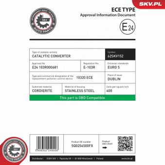 Catalyseur ESEN SKV [62SKV152]