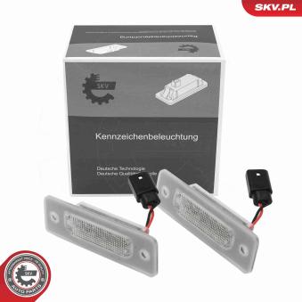 Feu éclaireur de plaque ESEN SKV 72SKV567 pour BMW Série 7 740 i/iL V8 - 286cv