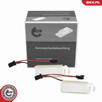 Feu éclaireur de plaque ESEN SKV 72SKV605 pour OPEL MOKKA / MOKKA X 1.7 CDTI - 131cv