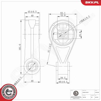 Support moteur ESEN SKV [75SKV038]