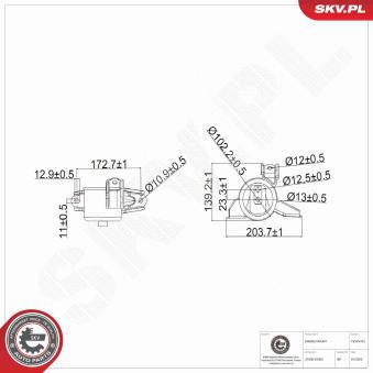Support moteur ESEN SKV [75SKV472]