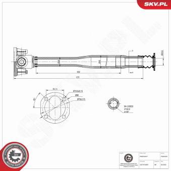 Arbre de transmission ESEN SKV 76SKV024