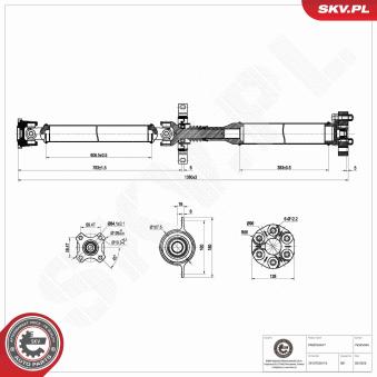 Arbre de transmission ESEN SKV 76SKV045 pour BMW Série 1 120 i - 170cv