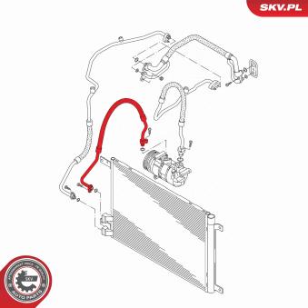 Conduite à haute pression, climatisation ESEN SKV [87SKV822]
