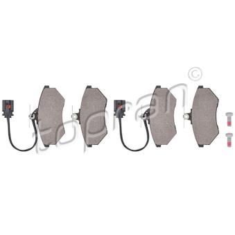 Jeu de 4 plaquettes de frein avant TOPRAN OEM 357698151C Jeu de 4 plaquettes de frein avant TOPRAN OEM 357698151C