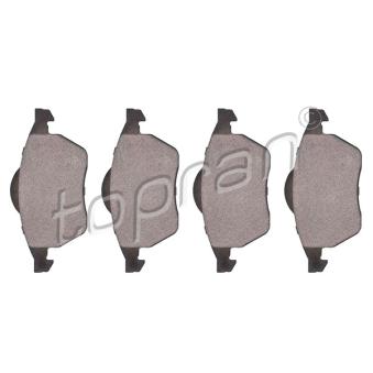Jeu de 4 plaquettes de frein avant TOPRAN OEM 3A0698151