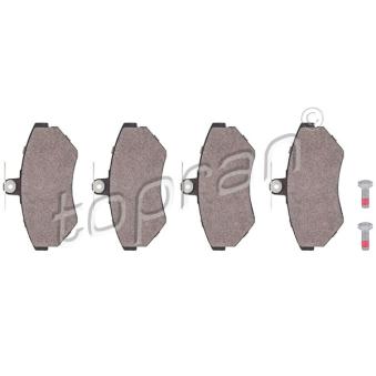 Jeu de 4 plaquettes de frein avant TOPRAN OEM 8E0698151