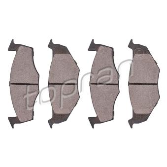 Jeu de 4 plaquettes de frein avant TOPRAN OEM 1H0698151A