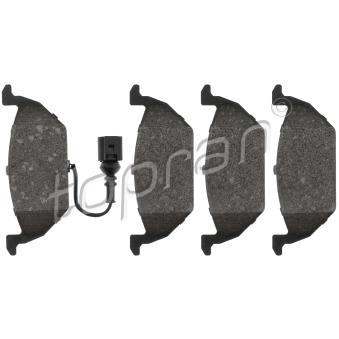 Jeu de 4 plaquettes de frein avant TOPRAN OEM 1K0698151J