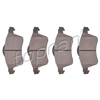 Jeu de 4 plaquettes de frein avant TOPRAN OEM 7D0698151