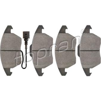 Jeu de 4 plaquettes de frein avant TOPRAN OEM 5K0698151