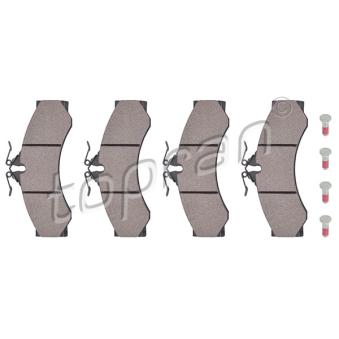 Jeu de 4 plaquettes de frein avant TOPRAN OEM 0054208620