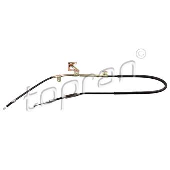 Tirette à câble, frein de stationnement arrière gauche TOPRAN OEM 3B0609721AC