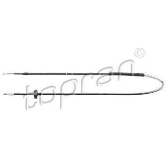 Tirette à câble, frein de stationnement arrière gauche TOPRAN OEM 8E0609721AH