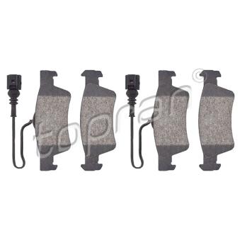 Jeu de 4 plaquettes de frein arrière TOPRAN OEM 7L6698451 Jeu de 4 plaquettes de frein arrière TOPRAN OEM 7L6698451