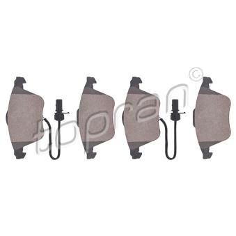 Jeu de 4 plaquettes de frein avant TOPRAN OEM 8E0698151G