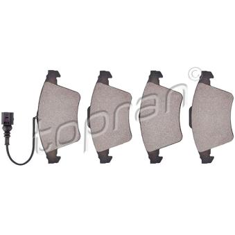 Jeu de 4 plaquettes de frein avant TOPRAN OEM 7H0698151A