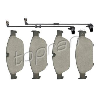 Jeu de 4 plaquettes de frein avant TOPRAN OEM 4G0698151B