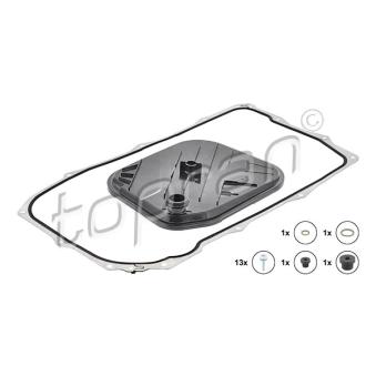Kit de filtre hydraulique, boîte automatique TOPRAN 116 161 pour AUDI A3 2.0 BiTDI - 180cv