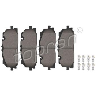Jeu de 4 plaquettes de frein avant TOPRAN OEM 4M0698151AP