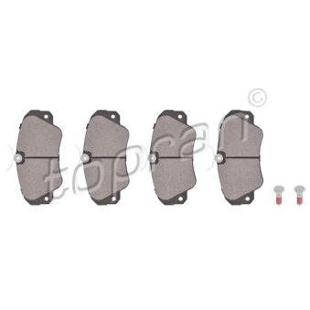 Jeu de 4 plaquettes de frein avant TOPRAN OEM 1605033