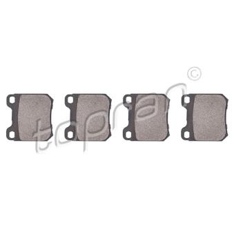 Jeu de 4 plaquettes de frein arrière TOPRAN OEM 1605924