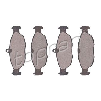 Jeu de 4 plaquettes de frein avant TOPRAN OEM 1605810