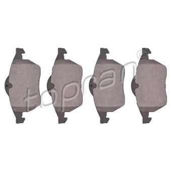 Jeu de 4 plaquettes de frein avant TOPRAN OEM 1605966
