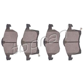 Jeu de 4 plaquettes de frein avant TOPRAN OEM 1605035